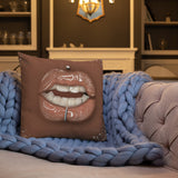 Lips with Grill Premium Pillow