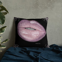 Camera Ready Lips Premium Pillow