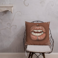 Lips with Grill Premium Pillow