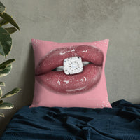 Diamond Lips Premium Pillow