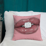 Diamond Lips Premium Pillow