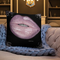 Camera Ready Lips Premium Pillow