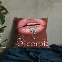 Scorpio Zodiac Premium Pillow