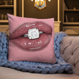 Diamond Lips Premium Pillow