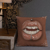 Lips with Grill Premium Pillow