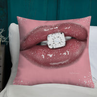 Diamond Lips Premium Pillow