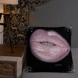 Camera Ready Lips Premium Pillow