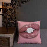 Diamond Lips Premium Pillow