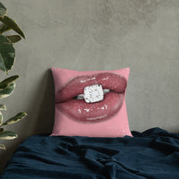 Diamond Lips Premium Pillow