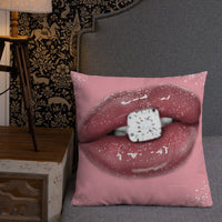 Diamond Lips Premium Pillow