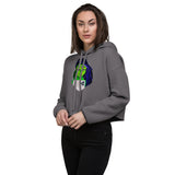 Green Bae Crop Hoodie