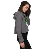 Green Bae Crop Hoodie